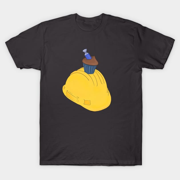 Construction helmet T-Shirt by Johka